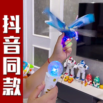Flying bird Qixi free flying bird remote control electric Luban toy childrens bionic robot bird simulation light