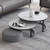 Linkang Nordic Marble Tea Several Modern Simple Round Living Room Household Size Size Several Corners