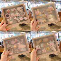  Baby hairpin Infant hair clip does not hurt hair Girl hair accessories set gift box Fetal hair clip Baby headdress hairpin