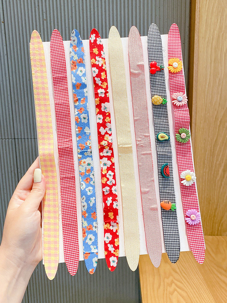 Children's summer bangs stickers velcro hair band Little girl sticky broken hair artifact Baby hair accessories Girl hair band hair post