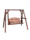 Courtyard outdoor solid wood rocking chair anti-corrosion wood adult hanging chair balcony home leisure hammock double outdoor swing