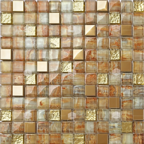 Кристаллическая мозаика 142 европейская антикварная золотая фольга Кристаллическая стеклянная металлическая головоломка