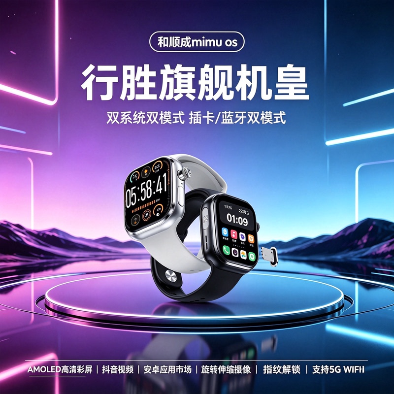 W527 and Shuncheng Mimu3 Xingsheng M60T Watch New Model with Ultra-Large Wide-Screen Smart Phone, Huaqiangbei Top Configuration Version
