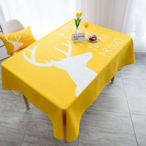 Zanya Nordic tablecloth waterproof tablecloth ins tablecloth rectangular coffee table tablecloth simple tablecloth cotton linen