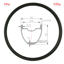 Jante de montagne de 29 pouces nouvelle jante en fibre de carbone largeur 30 mm hauteur 30 mm T800