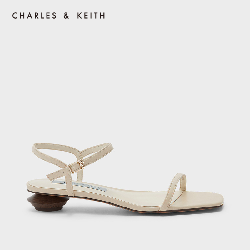 CHARLES&KEITH WOMEN SHOES CK1-70900289 LADY WITH SQUARE HEAD LOW HEEL SANDAL