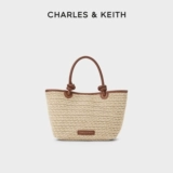 CHARLES&KEITH Осенняя женская сумка CK2-30271346 портативная сумка-корзина для овощей с узлом тканая большая сумка