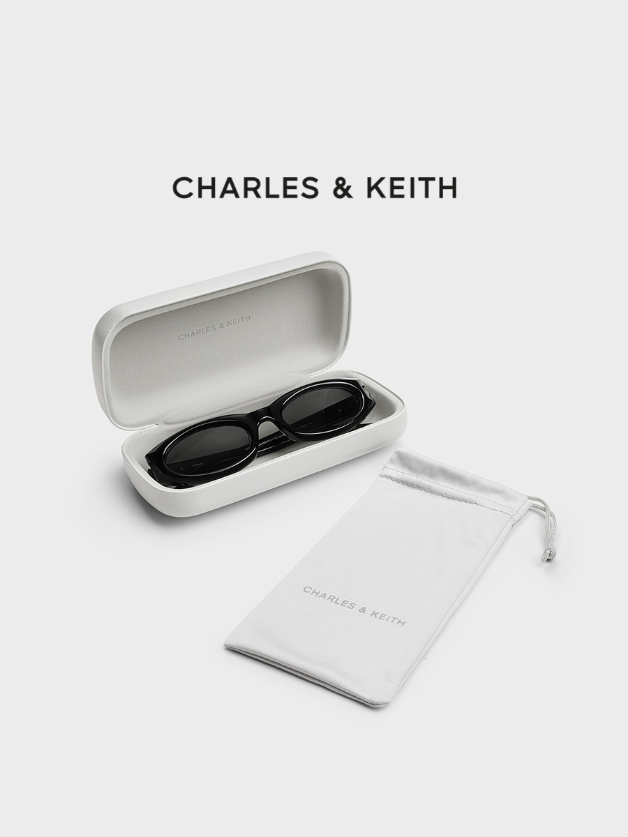 Charles&Keith Autumn and Winter Sunglasses Ck3-21280591 Fashionable Retro Cat-Eye Sunglasses Sunglasses