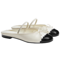 (Mid-year discount) CHARLESKEITH womens shoes CK1-71720069 bow toe toe half slippers for women