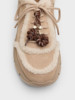 Charles&Keith25 Winter New Model Sl1-71960003-1 Thick-Soled Plush Lace-Up Sneakers Dad Shoes