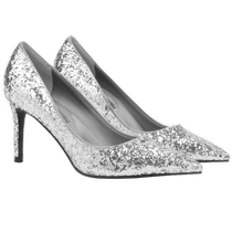 CHARLESKEITH summer womens shoes CK1-60280245-4 fashionable sequin pointed toe high-heeled single shoes wedding shoes