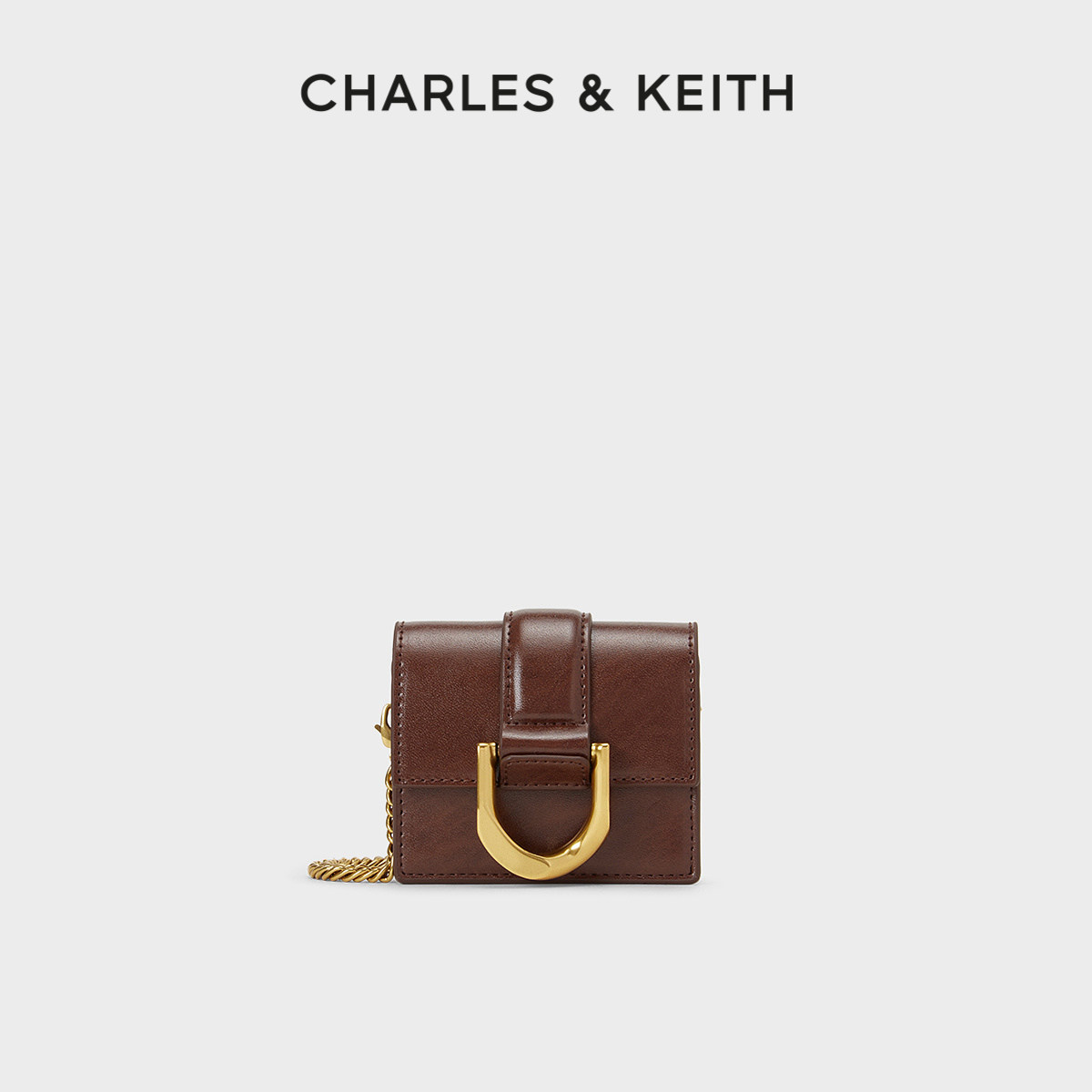 CHARLES&KEITH women's bag CK6-50840489 horseshoe buckle adorned mini Gabine zero wallet small bag woman-Taobao