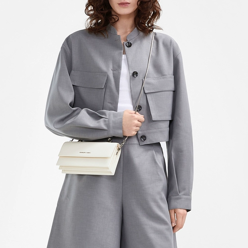 CHARLES&KEITH Летняя металлическая портативная сумка для телефона, сумка через плечо