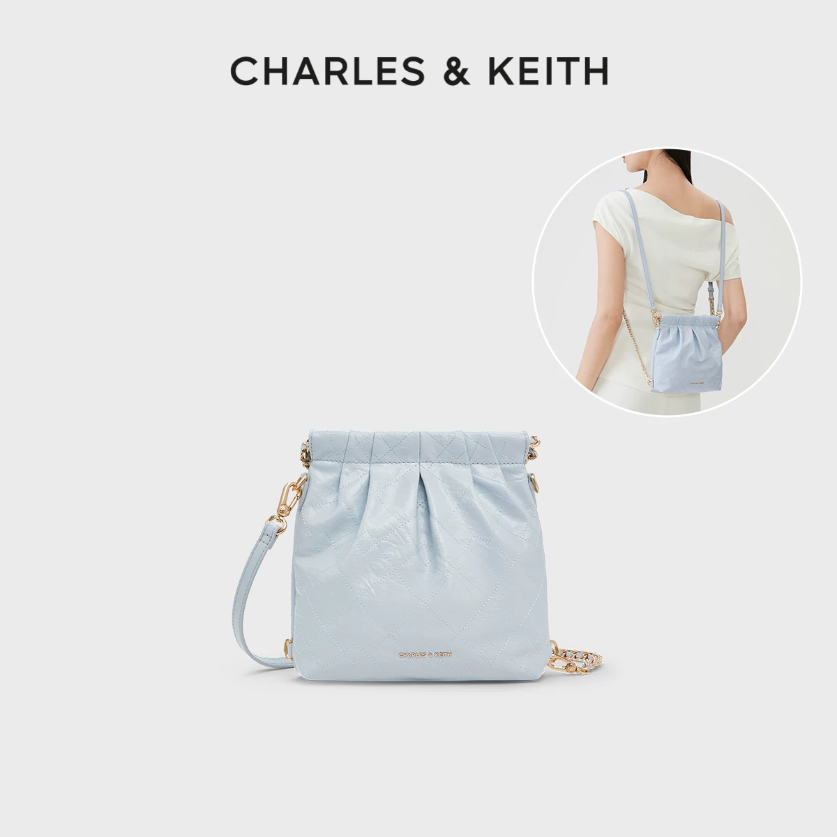 Одно плечное сумка Charles&keith, подарок на день рождения