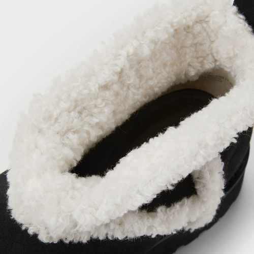 CHARLES&KEITH Осенняя и зимняя женские ботинки CK1-90280054 Толстая подошва плюс пух