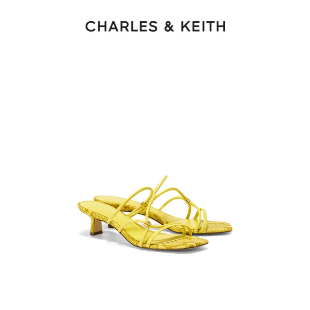 CHARLES/KEITH ເກີບຜູ້ຍິງໃນລະດູໃບໄມ້ປົ່ງແລະລະດູຮ້ອນ CK1-61720104 ເກີບສົ້ນຕີນສົ້ນສູງຂອງແມ່ຍິງ CHARLES/KEITH