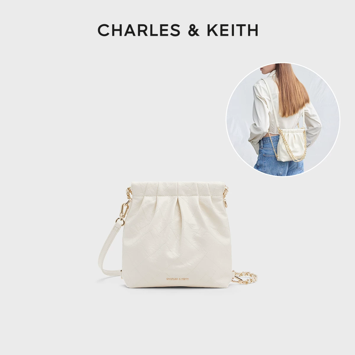 Одно плечное сумка Charles&keith, подарок на день рождения