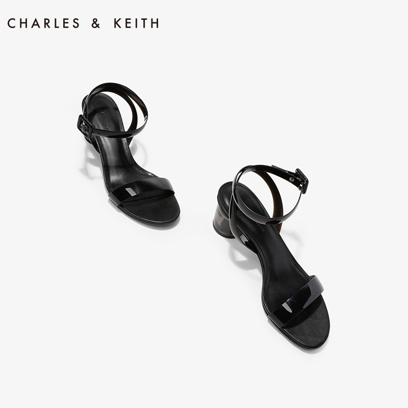 charles and keith black sandals