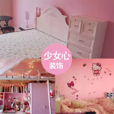 Wallpaper self-adhesive bedroom warm Korean dormitory decoration wallpaper background wall 10 m girl heart room layout