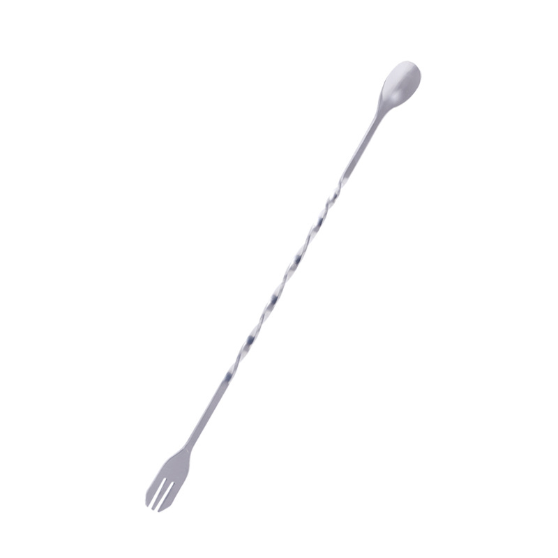 GuBang stainless steel long handle ladle cocktail stirrers stir coffee milk tea spoon, spoon stir bar broken Popsicle
