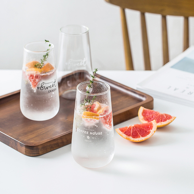 【优惠券】创意字母网红玻璃杯马克杯奶茶店饮