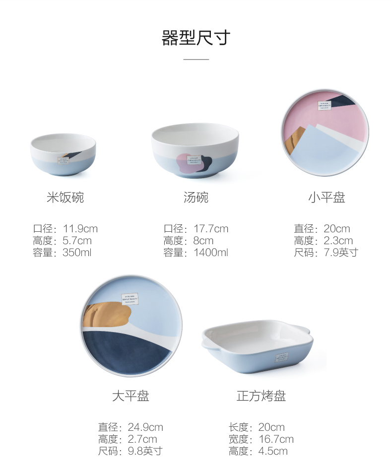 Japanese ceramics tableware household dish dish dish creative inventory center plate web celebrity ins wind beefsteak plate of flat