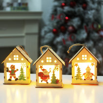 Christmas Mini Snow House Santa Claus gift Night Light Christmas Tree Decoration Light Christmas gift lighting