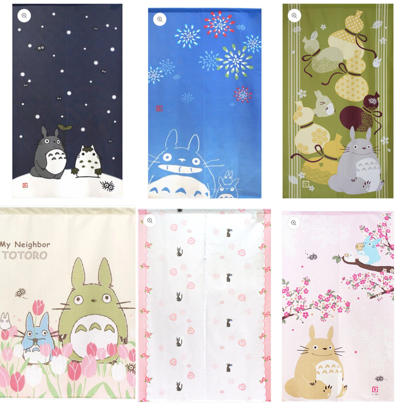 Totoro Japanese-Style Cartoon Totoro Door Curtain Partition Curtain Half Curtain Short Curtain Kitchen Bedroom Blocking Fabric Hanging Curtain Totoro Japanese-Style Cartoon Totoro Door Curtain Partition Curtain Half Curtain Short Curtain Kitchen Bedroom Blocking Fabric Hanging Curtain