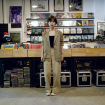 P G-silk linen wool mixed loose suit thin coat