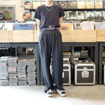 P G-summer wool striped trousers