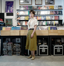 P G-cotton deep Bean Green overdress