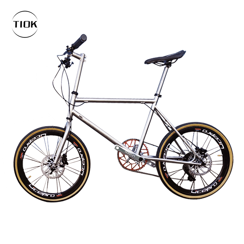 Tiok 22-Inch 451 Disc Brake Titanium Alloy Small Wheel Bicycle Urban Adult 11-Speed Flat Handlebar Road Bike