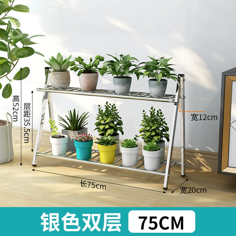 Kệ hoa trang trí ban công phòng khách sàn đứng mọng nước pothos inox có giá để đồ trong nhà chậu hoa lớp vật có giá đỡ giá lưới an toàn cửa sổ chung cư 