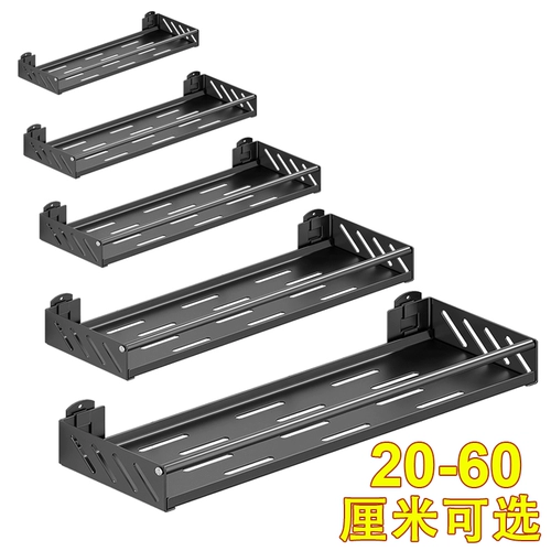 Кухонная полка для хранения специй, стеллаж для хранения из нержавеющей стали, без дырокола, полка для хранения банок с маслом и солью, настенная подвесная полка для соуса, уксуса