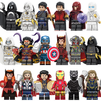 Le Toys Moonlight Knight Demonic Octopus Doctor Strange Shang-Chi Martial Arts Iron Man Thor Building Blocks Minifigures High