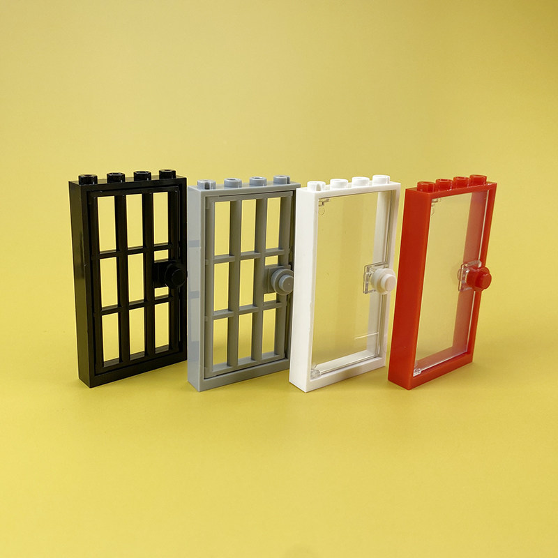 Suitable for Lego Parts 60596 Parts Building Door Frames, Windows, Fences, DIY Scene Minifigures, Building Block Toys