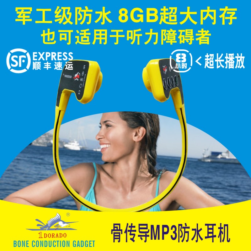 Bone Conduction Bluetooth MP3 Swimming Three-in-One New Headset Underwater Sports Music Headphones Factory Direct Sales