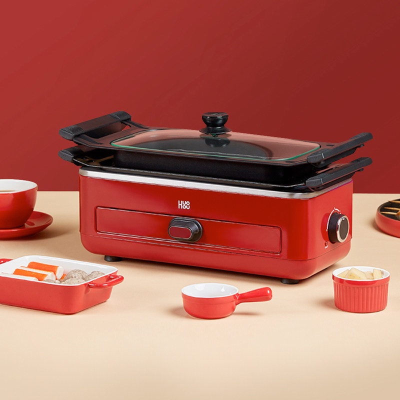小米有品 火候 多功能家用煎烤炉 HU0202 天猫优惠券折后￥199包邮（￥399-200）