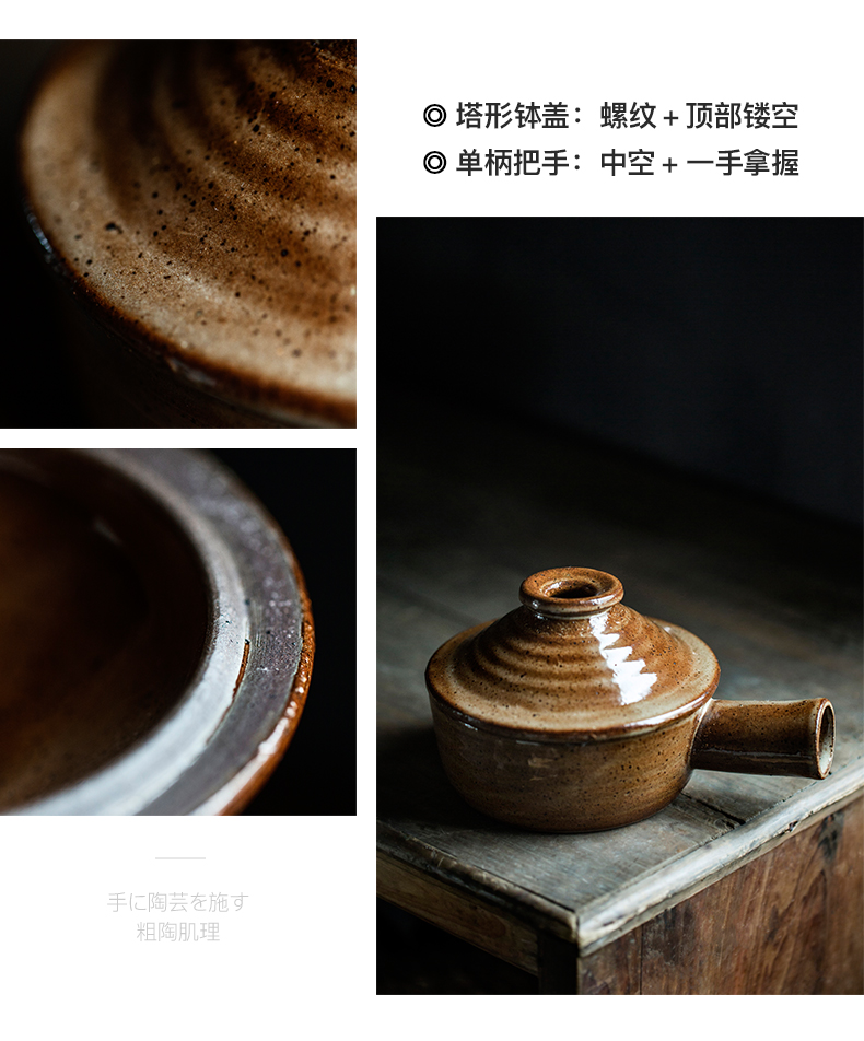 Restoring ancient ways for jobs microwave oven roasted bowl creative ceramic bowl with cover coarse pottery home soup rice, high temperature resistant soup bowl