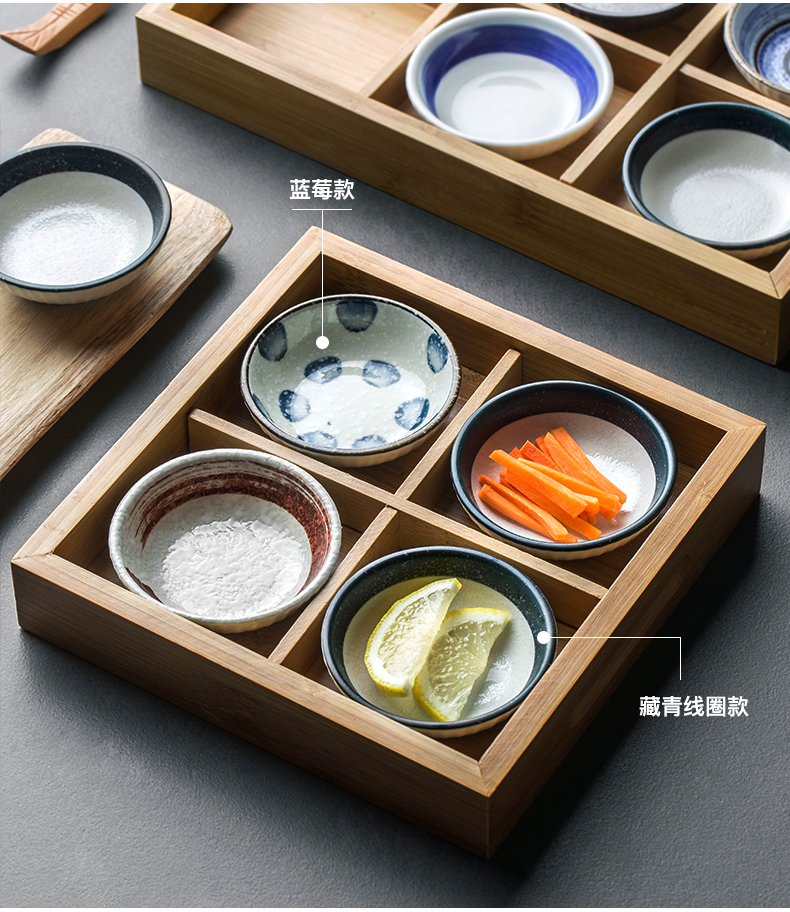 Flavour dish of composite ceramic household cold dish dish taste disc material plate small plate dessert plate scratchable latex wood tray