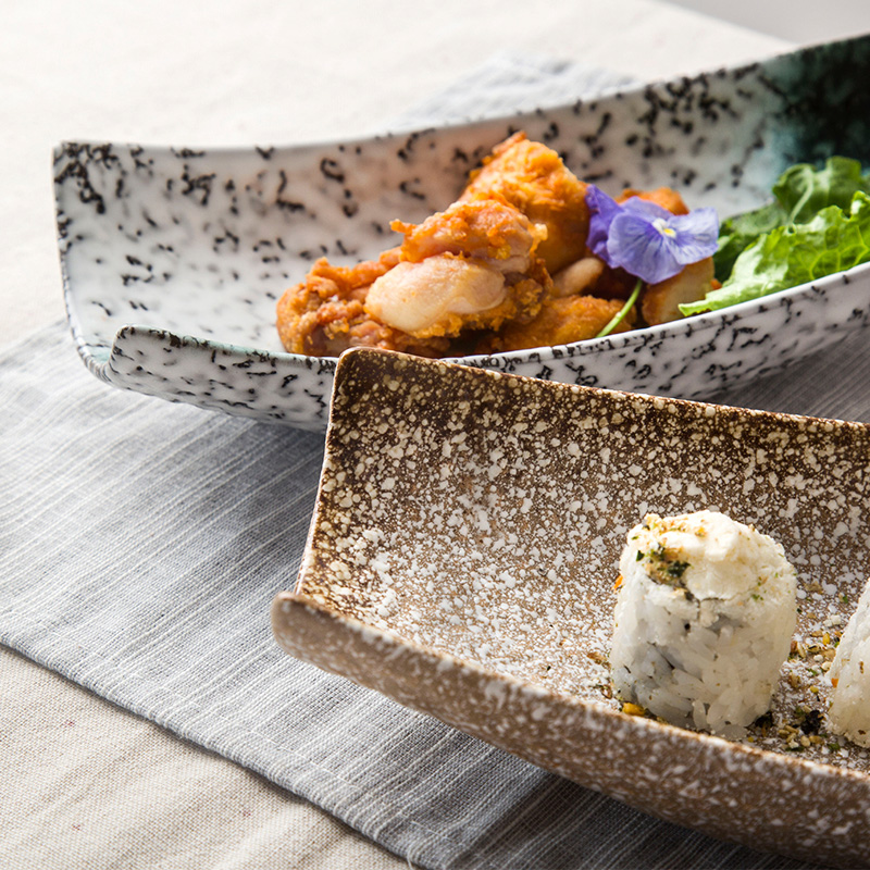 Creative Japanese sushi plate ceramic plate plate of ship plate pan Korean food dish plate pastry dish fish dish restaurants