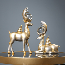 Bill of Caixin Deer Swing Piece Soft Clothing Home Decoration Modern Light Extravaganza Office High-end Bookcase Bookcase Furnishing New Chinese