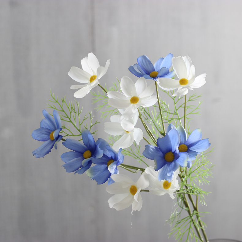 Emulation Lattice Mulberry Flower Small Chrysanthemum Fake Flowers Small Wild Chrysanthemum Flowers Wedding Flower Wedding Flower Arrangement Photo Props Home Decoration Furnishing