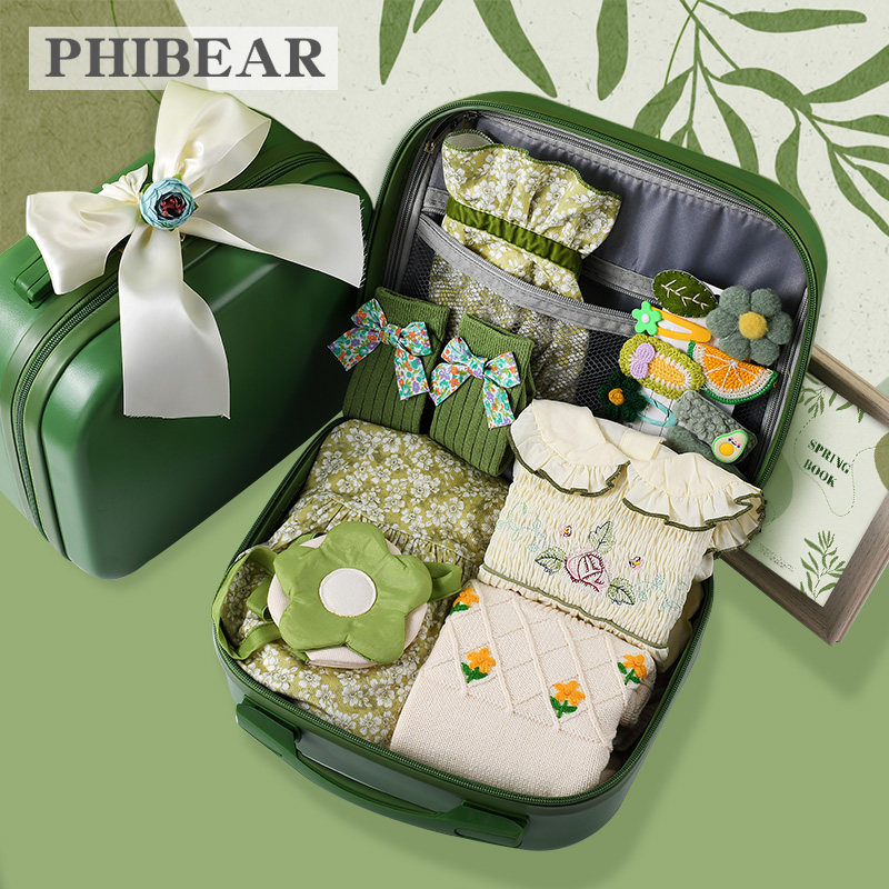 Baby Girl Full Moon Gift Box Spring Autumn Long Sleeves Baby Born 100 Days Baby Gift Newborn Pure Cotton One-piece Suit Suit