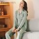 Yu Zhaolin pajamas ແມ່ຍິງພາກຮຽນ spring ແລະດູໃບໄມ້ລົ່ນນ້ໍາກ້ອນແຂນຍາວເຄື່ອງນຸ່ງຫົ່ມເຮືອນໃນພາກຮຽນ spring ແລະ summer ບາງ 2021 ຊຸດສອງສິ້ນໃຫມ່