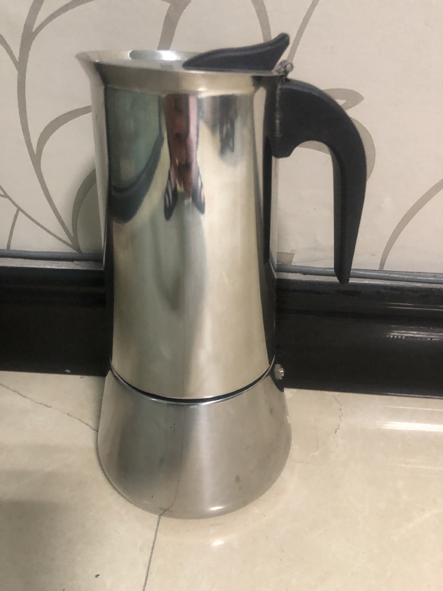 12 Cups Of Tripecook Coffee pot household small-scale Italy Coffee pot available Electromagnetic furnace flame Heat boiling Coffee pot Mocha pot