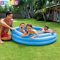 INTEX inflatable swimming pool Childrens baby household large paddling pool Indoor baby child ocean ball pool