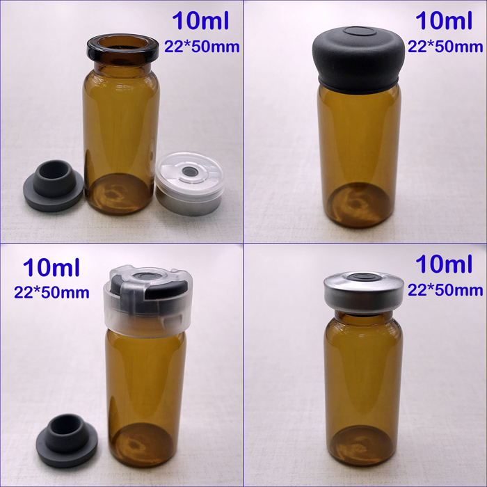 10ml Zong Brown Xilin Vial Freeze-dried Powder Reagent Small Sample Packing Glass Xilin Vial High and Low Temperature Resistant Spot Sale