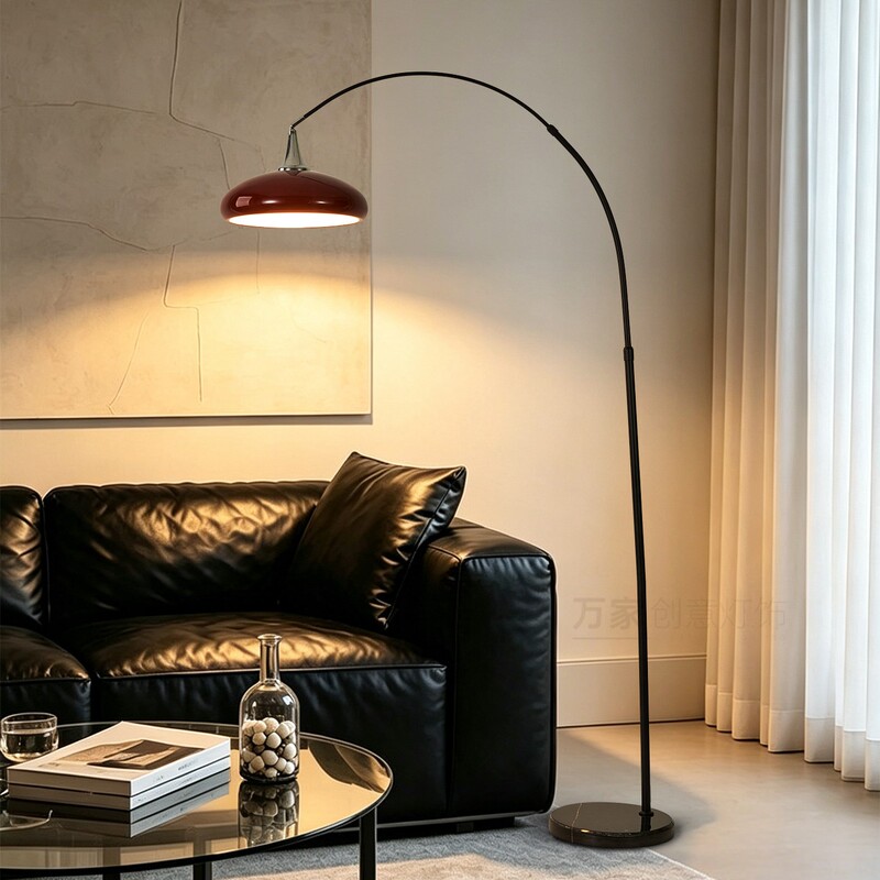 Dopamine Floor Lamp for Living Room, Next to the Sofa, Italian Minimalist Light Luxury Fishing Lamp, High-End Decorative Ambiance Standing Lamp