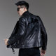 2024 ໃຫມ່ Handsome Motorcycle Suit Haining Men's Genuine Jacket Leather Jacket Korean Style Slim Jacket Thin Suit Collar Jacket